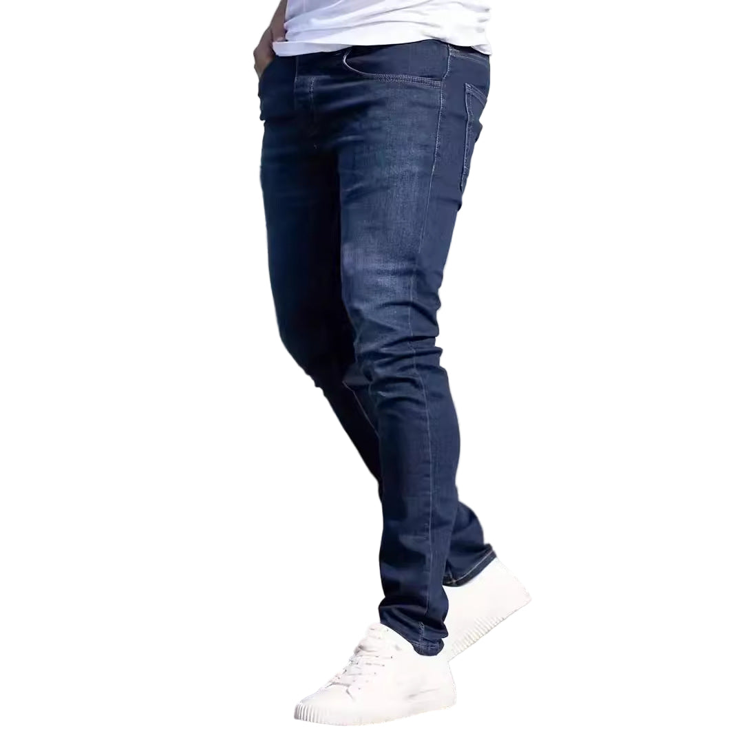 Slim European worn jeans