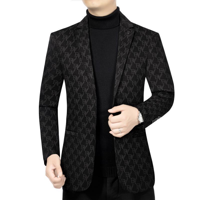 Slim-fit business suit jacket