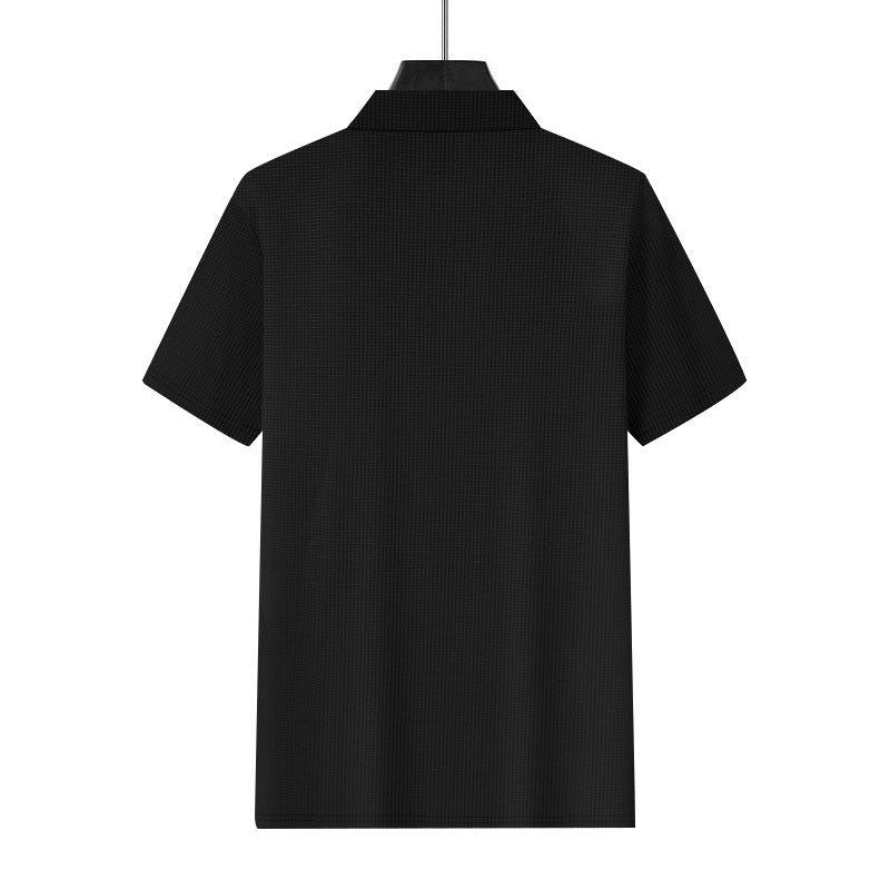 Men's Sports Polo Shirt, V-Neck, Short Sleeve, Lapel, for Men