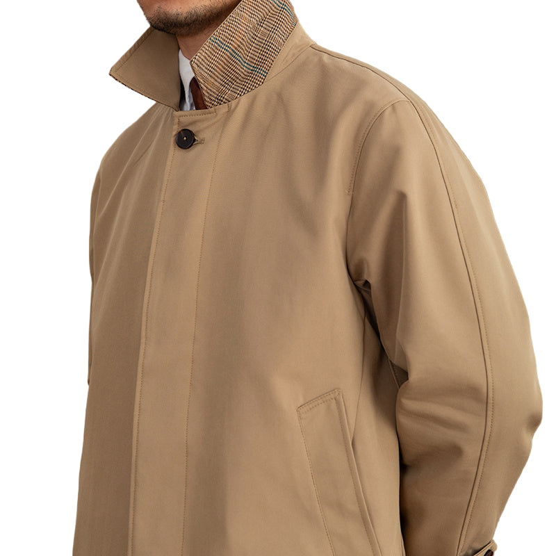 Men’s Single-Breasted Mid-Length Trench Coat