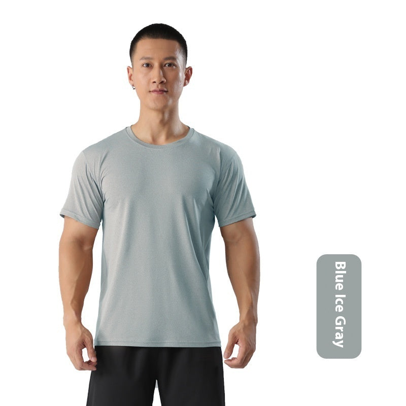 Men's round neck t-shirt for sports and leisure