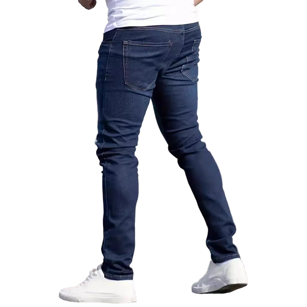 Slim European worn jeans