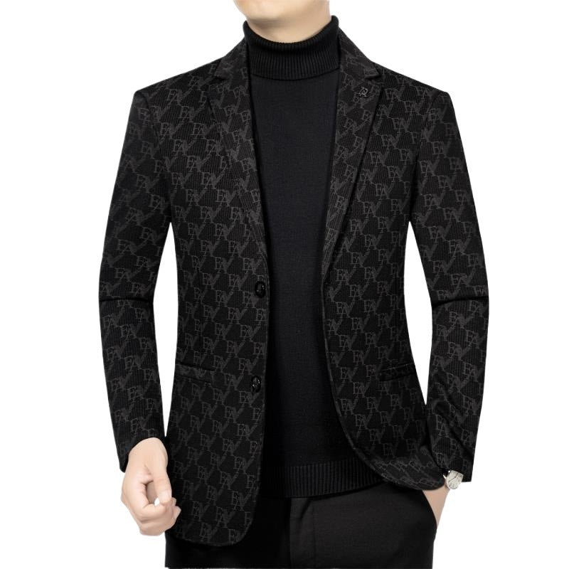 Slim-fit business suit jacket