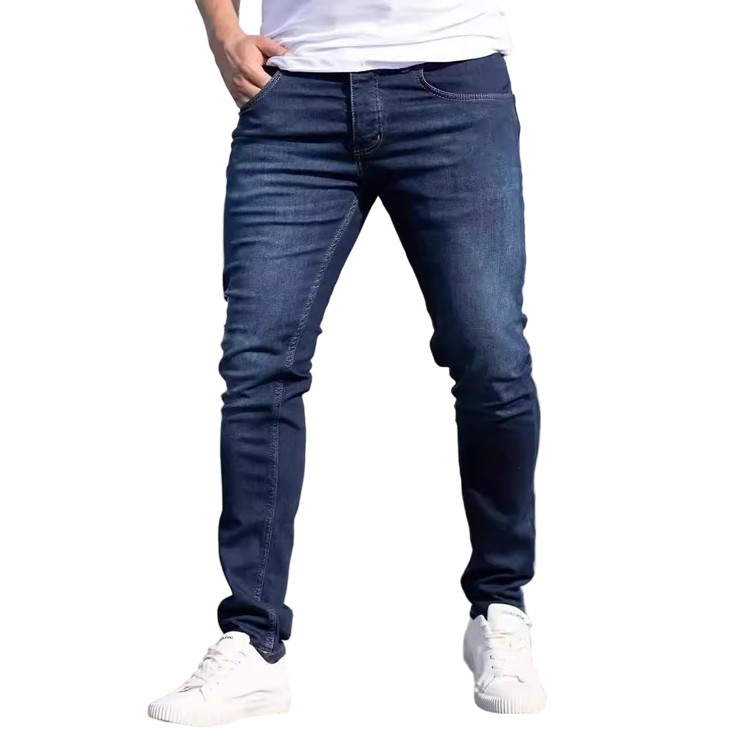 Slim European worn jeans