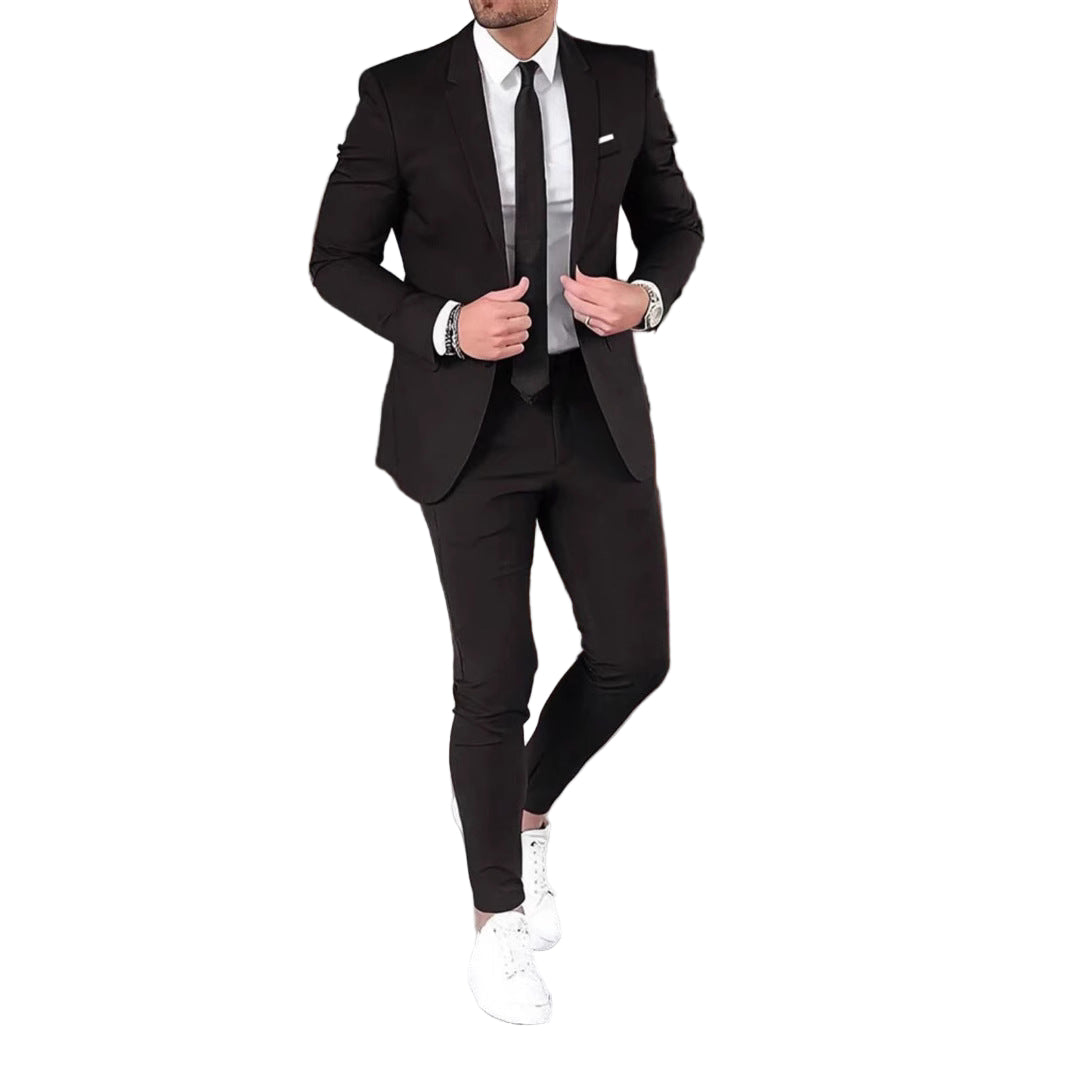 Slim-fit two-piece suit