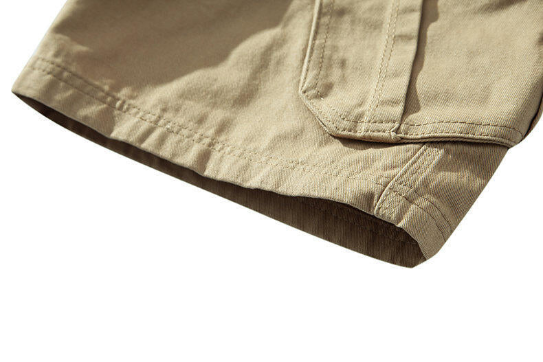 Solid Cargo Shorts With Pockets