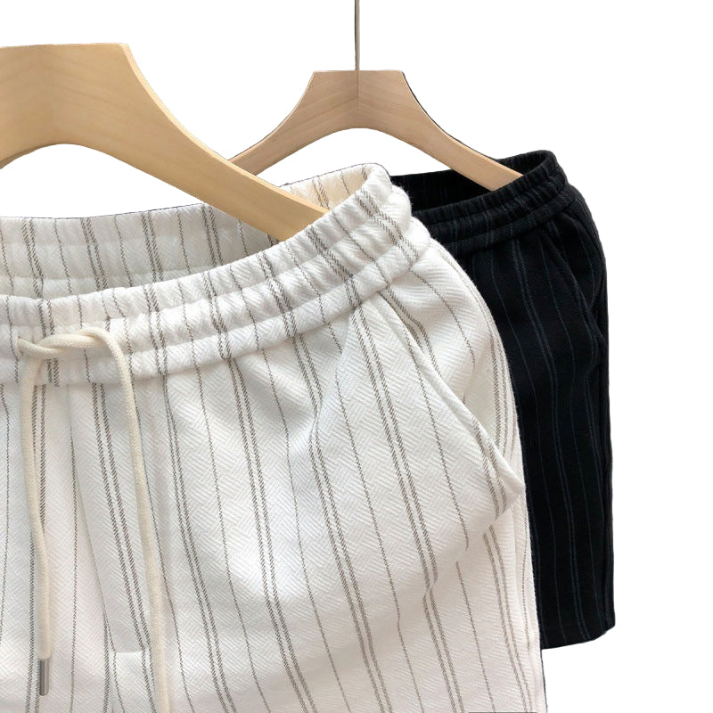 Striped Lightweight Casual Shorts