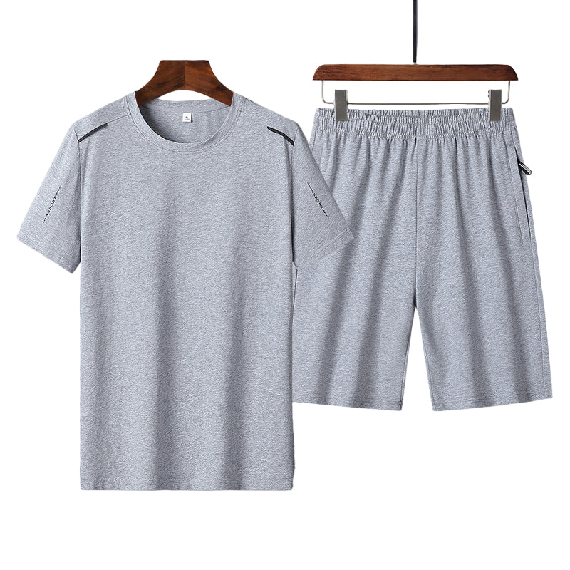 Cotton short sleeve t-shirt and casual shorts