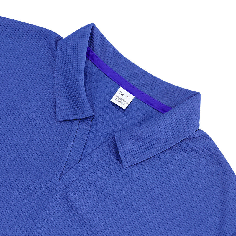 Men's Sports Polo Shirt, V-Neck, Short Sleeve, Lapel, for Men