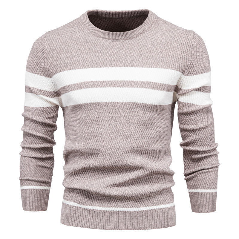 Pullover Multi-color Round Neck Men's European-style Sweater