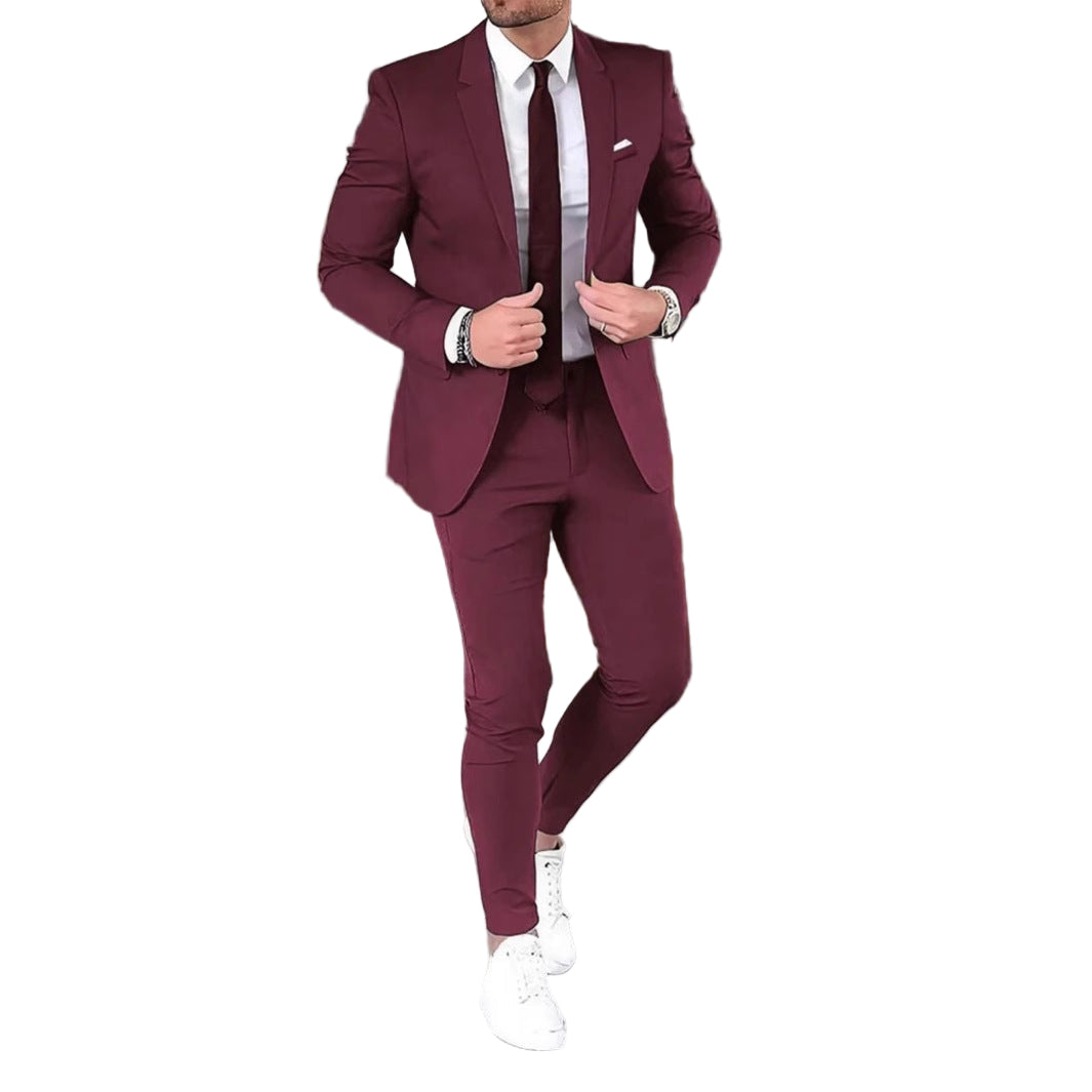 Slim-fit two-piece suit