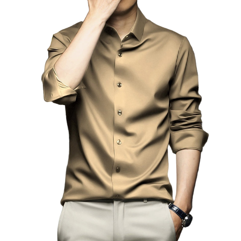 Long Sleeve Shirt Men's Anti-wrinkle Non-ironing Business Clothing Shirt