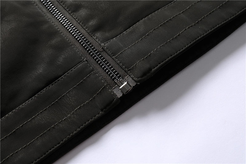 Men’s PU Leather Jacket – Sleek & Modern