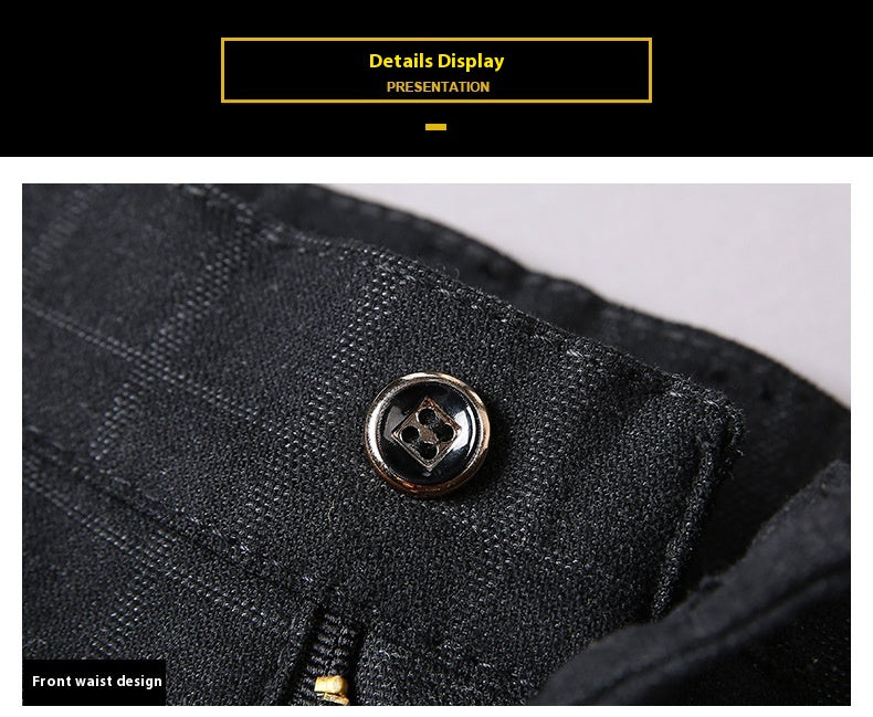 Slim-fit stretch smart trousers