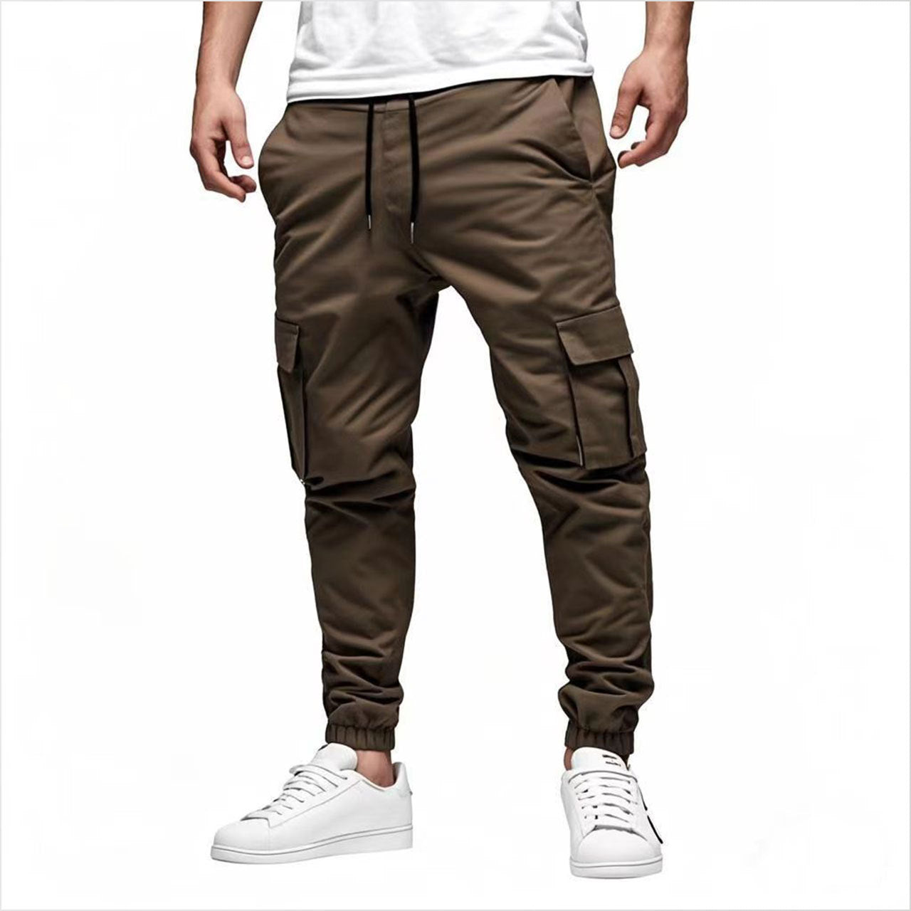 Men's cargo pants, plain and patterned