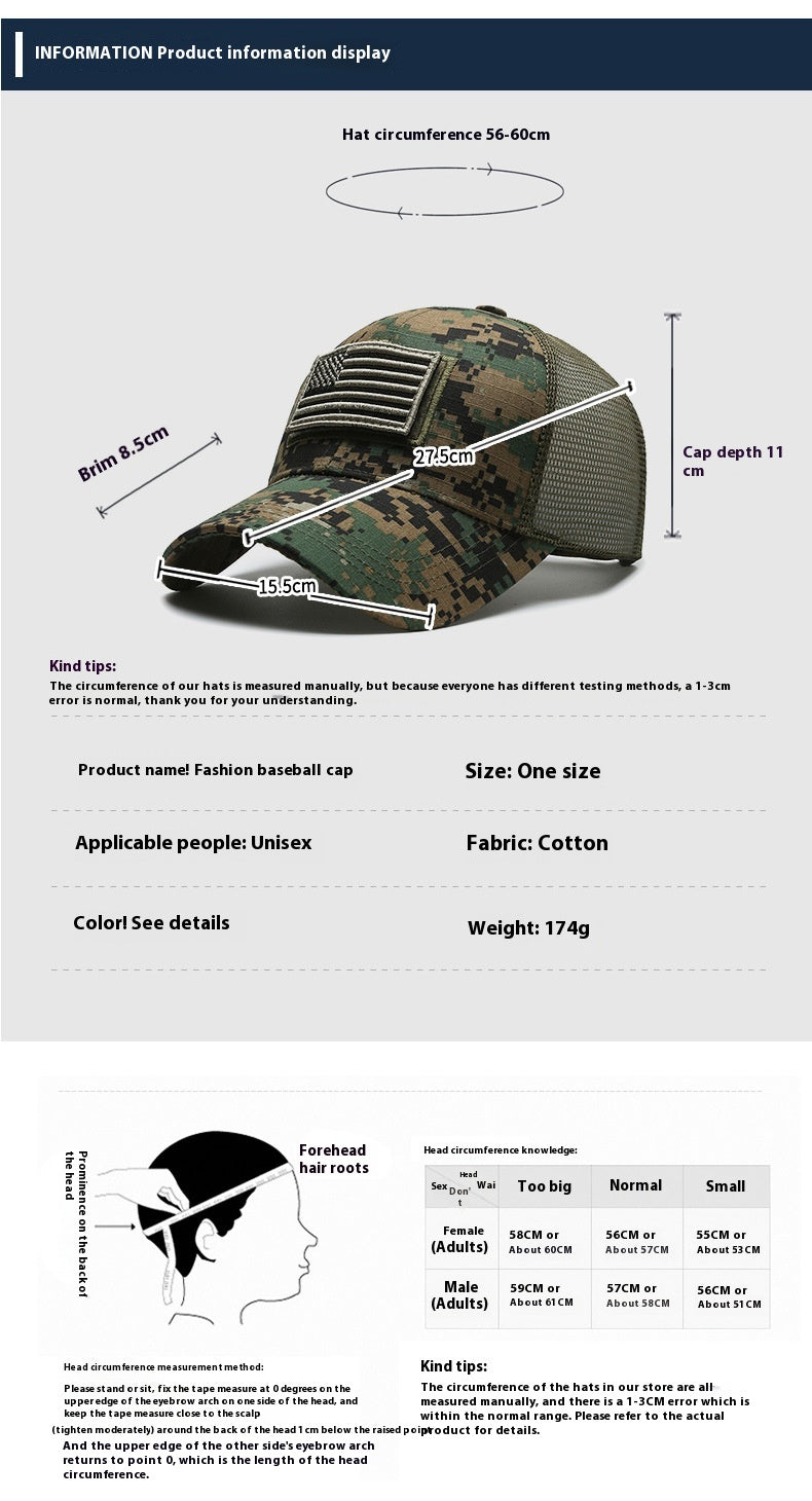 Velcro Tactical Camouflage Hat