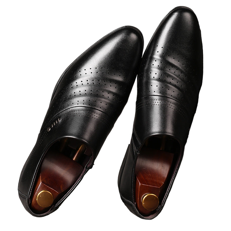 Men’s Leather Pointed Shoes – Casual Elegance