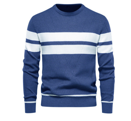 Pullover Multi-color Round Neck Men's European-style Sweater