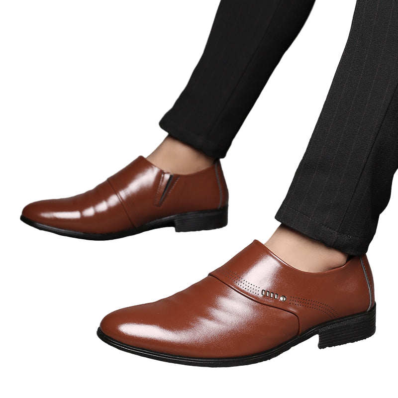 Men’s Leather Pointed Shoes – Casual Elegance