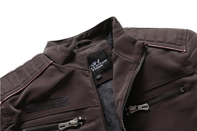 Men’s PU Leather Jacket – Sleek & Modern