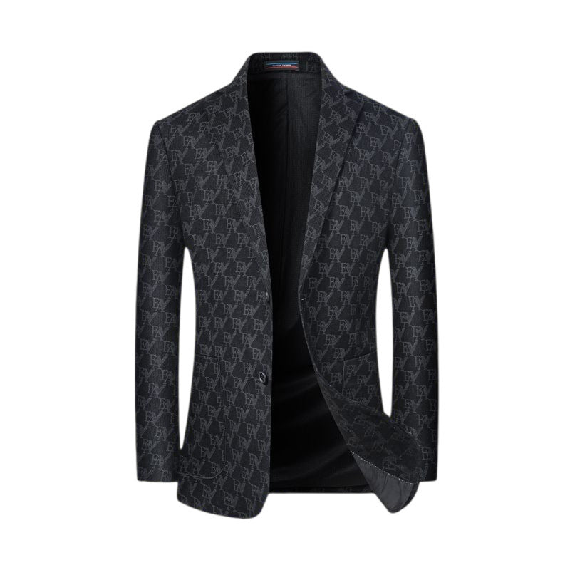 Slim-fit business suit jacket