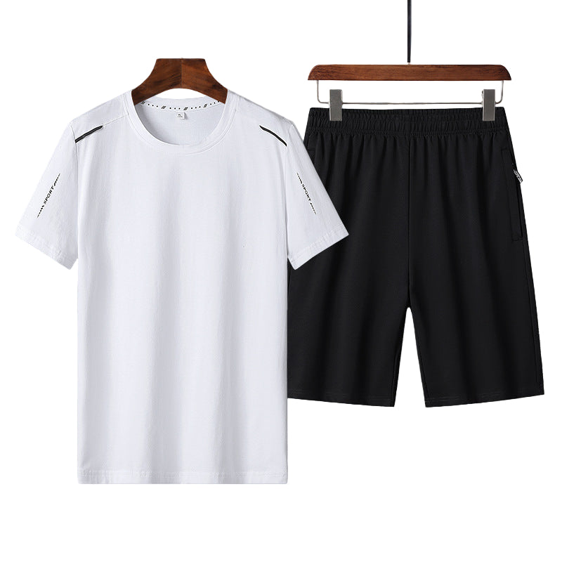 Cotton short sleeve t-shirt and casual shorts