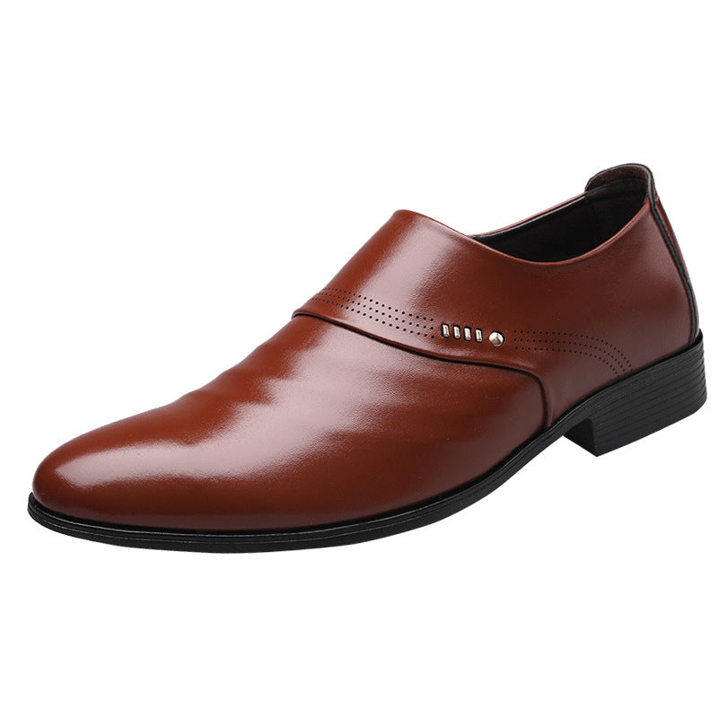 Men’s Leather Pointed Shoes – Casual Elegance