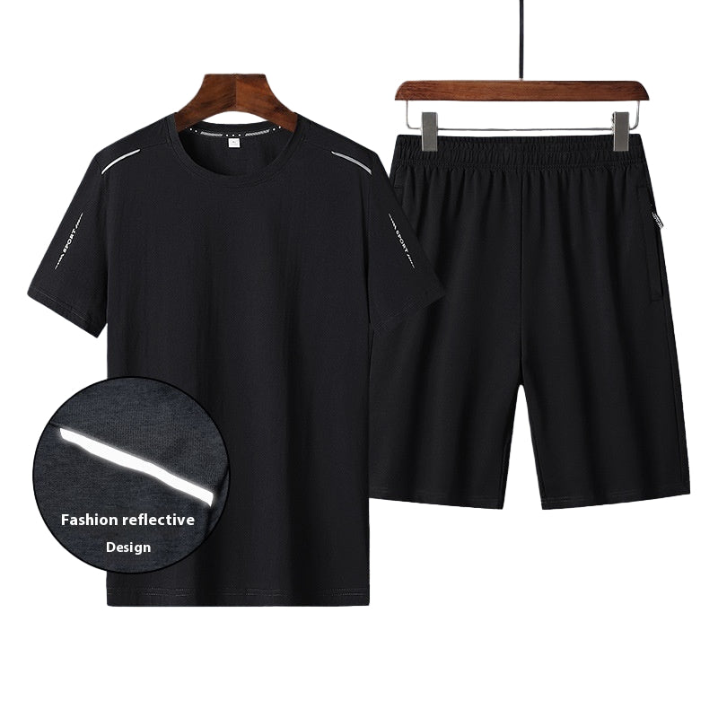 Cotton short sleeve t-shirt and casual shorts