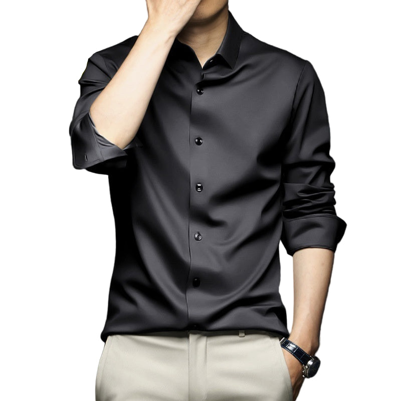 Long Sleeve Shirt Men's Anti-wrinkle Non-ironing Business Clothing Shirt