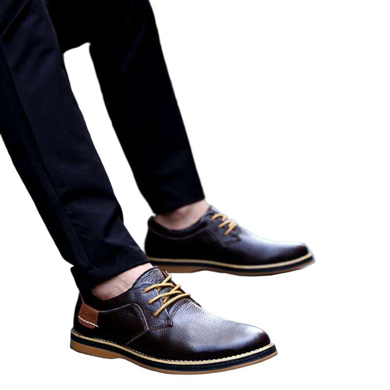 Men’s British Leather Shoes – Large Size 48