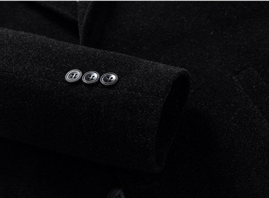 Men’s Woolen Gold Mink Velvet Coat