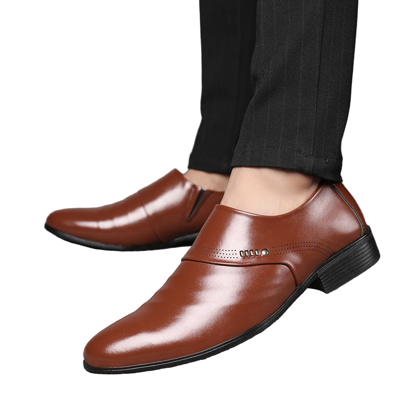 Men’s Leather Pointed Shoes – Casual Elegance