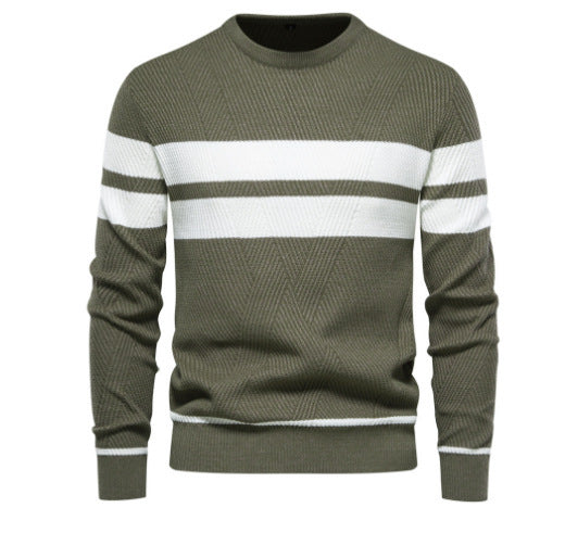 Pullover Multi-color Round Neck Men's European-style Sweater