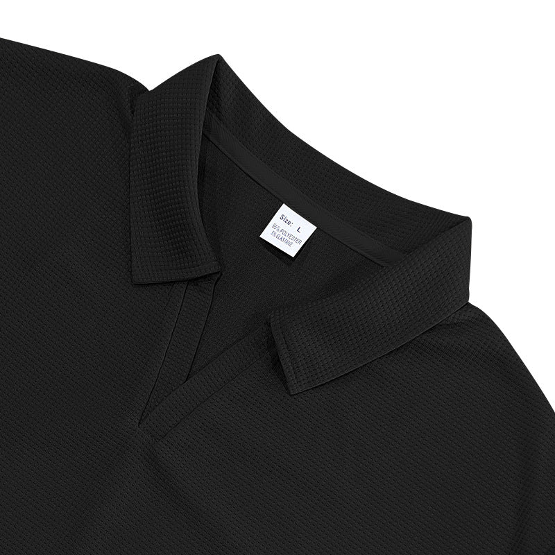 Men's Sports Polo Shirt, V-Neck, Short Sleeve, Lapel, for Men