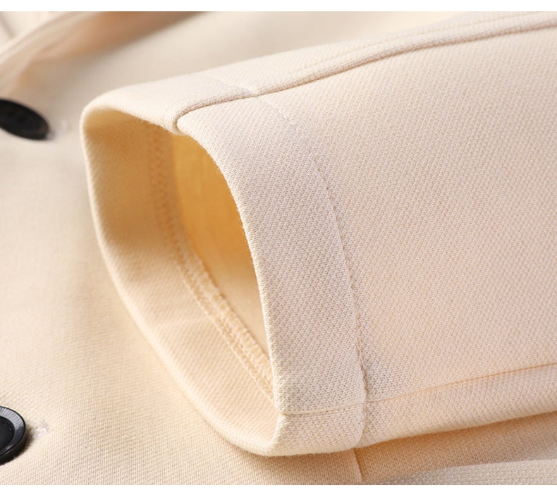 Solid-color cotton casual jacket