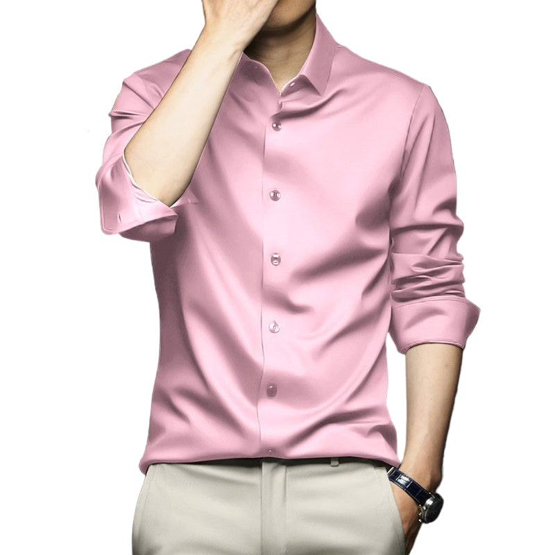Long Sleeve Shirt Men's Anti-wrinkle Non-ironing Business Clothing Shirt