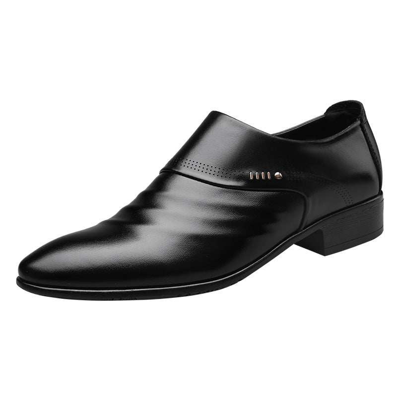 Men’s Leather Pointed Shoes – Casual Elegance