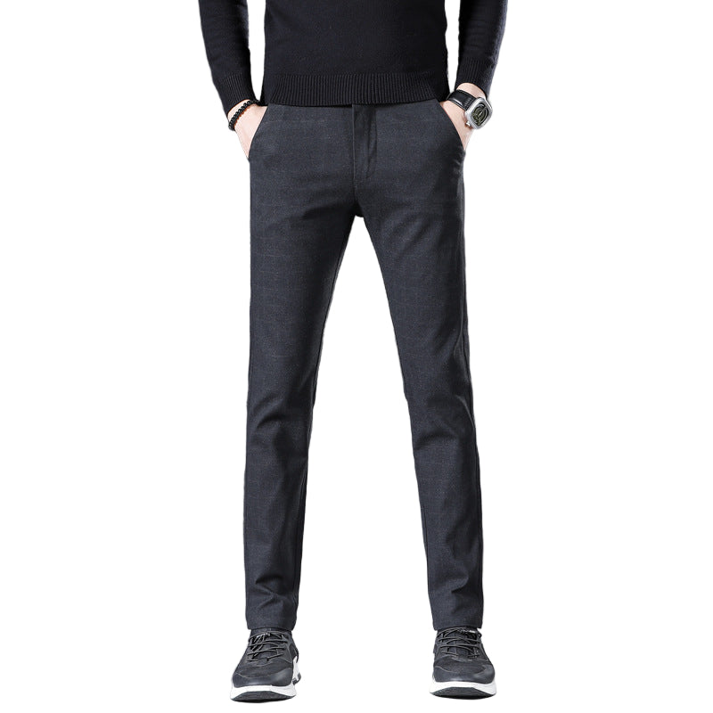 Slim-fit stretch smart trousers