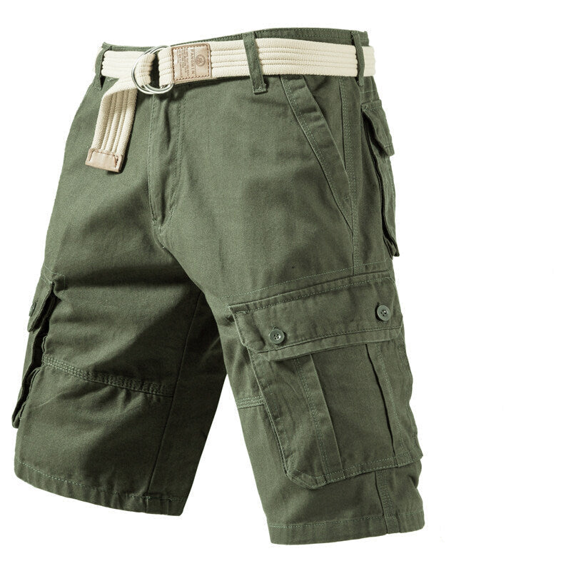 Summer Cargo Shorts With Pockets Fashion Solid Short Pants