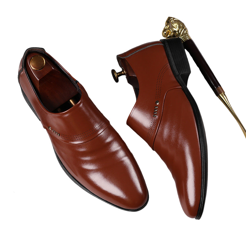 Men’s Leather Pointed Shoes – Casual Elegance