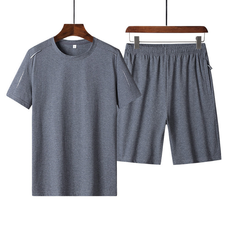 Cotton short sleeve t-shirt and casual shorts