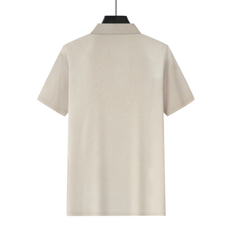 Men's Sports Polo Shirt, V-Neck, Short Sleeve, Lapel, for Men