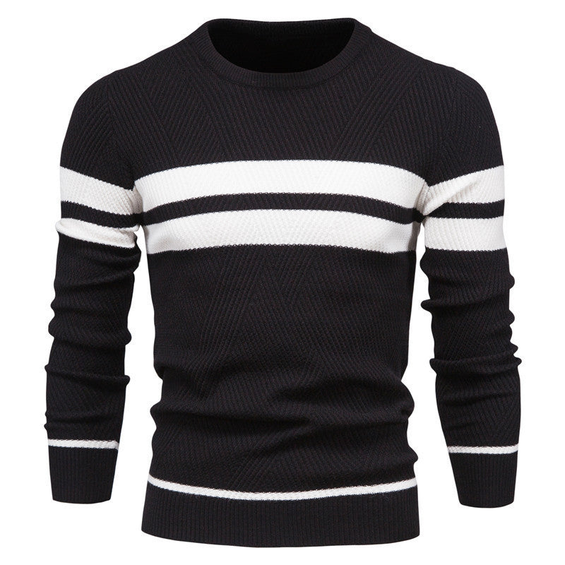 Pullover Multi-color Round Neck Men's European-style Sweater