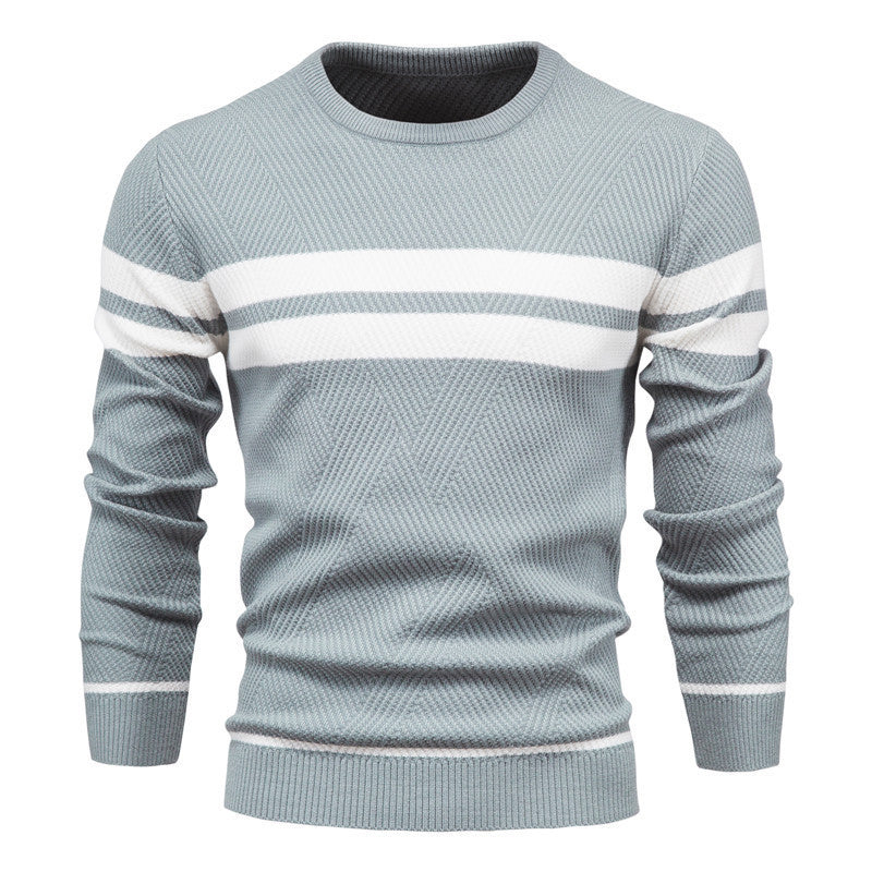 Pullover Multi-color Round Neck Men's European-style Sweater