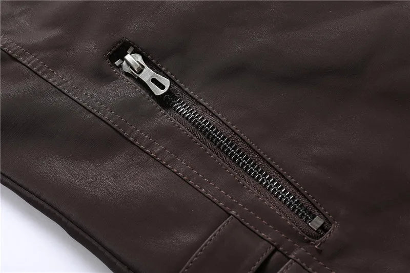 Men’s PU Leather Jacket – Sleek & Modern