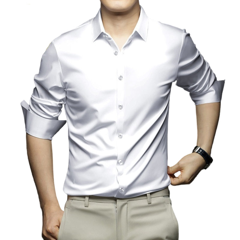 Long Sleeve Shirt Men's Anti-wrinkle Non-ironing Business Clothing Shirt