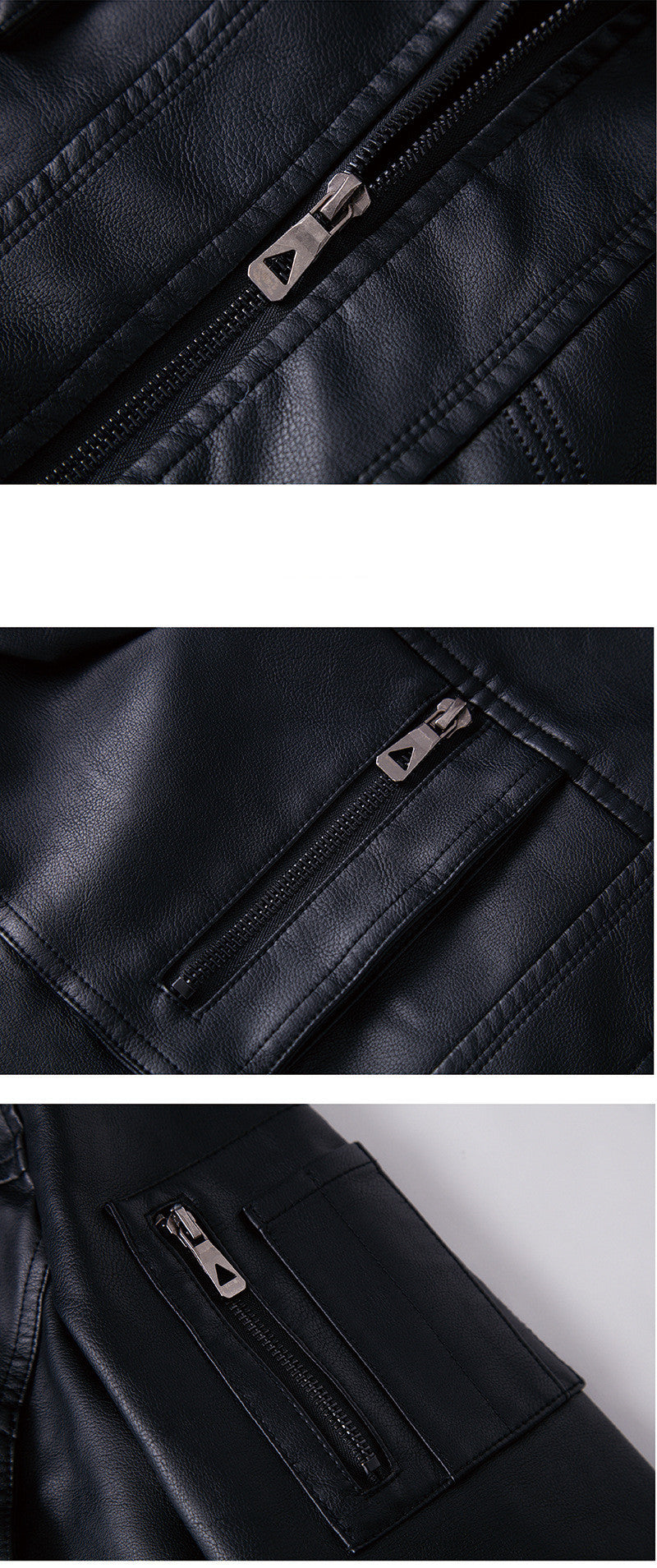 Men’s Washed Leather Jacket – Vintage Chic