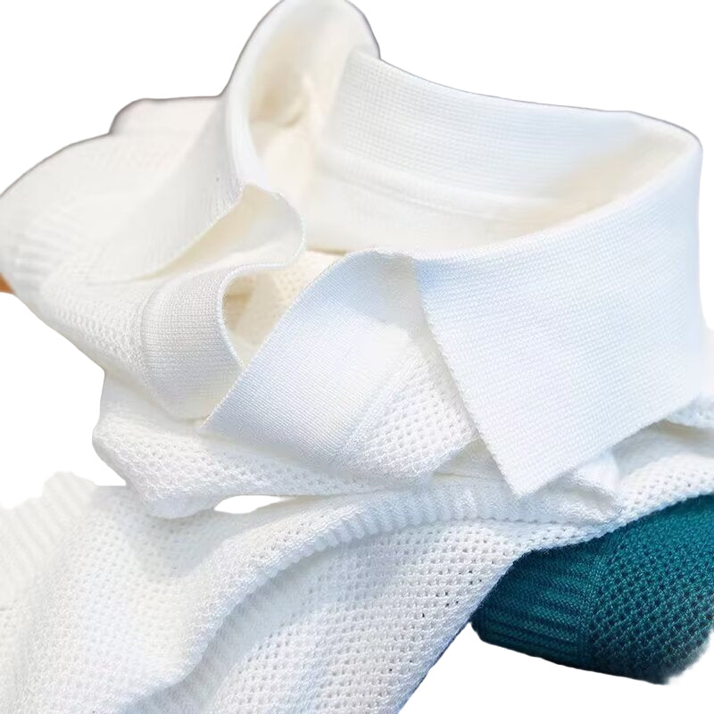 Slim Hollow Knitted Business Casual Men's Lapel T-shirt