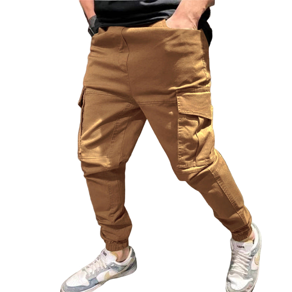 Mens Pants With Pockets Casual Cargo