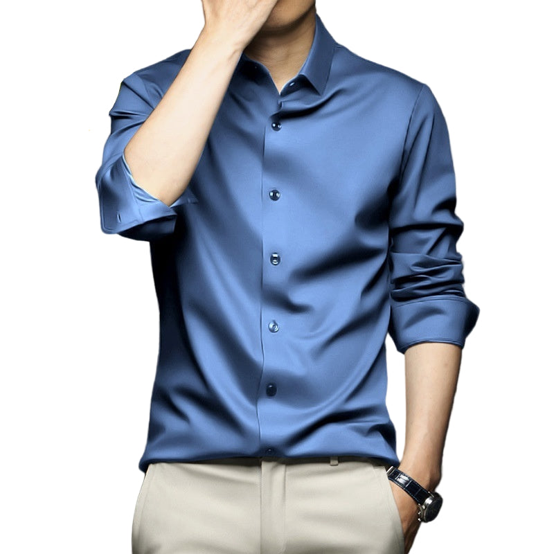 Long Sleeve Shirt Men's Anti-wrinkle Non-ironing Business Clothing Shirt